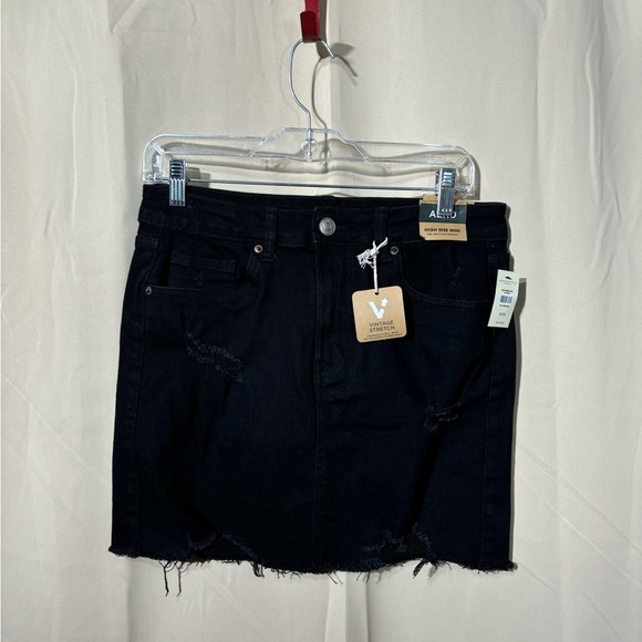 NWT Aeropostale Black Denim Mini - Picture 2 of 9